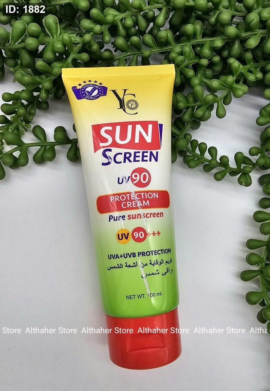 YC واقي شمس بفعالية 90+ SPF حجم 100مل